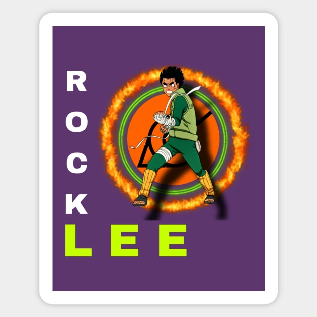 Hidden Leaf Warrior:  Rock Inner Gate Lee Sticker by MADMATDesign